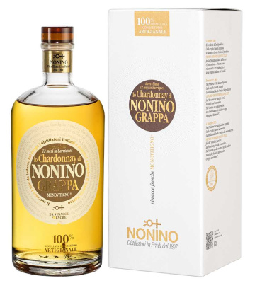 Граппа Нонино Ло Шардоне Ин Баррик Моновитиньо в п/у 2018 41% 0,7 л фото