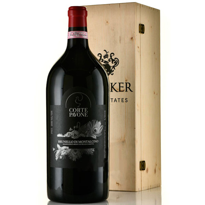 Вино Красное Сухое Corte Pavone Brunello di Montalcino in wooden box 2018 5 л фото