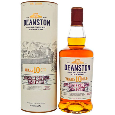 Виски Deanston 10 Years Old Bordeaux Red Wine Cask Finish Single Malt Highland 0,7 л фото