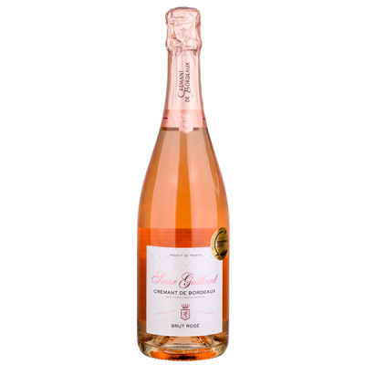Вино игристое Розовое Брют Sieur Gaillard Cremant de Bordeaux Rose Brut 2020 0,75 л фото