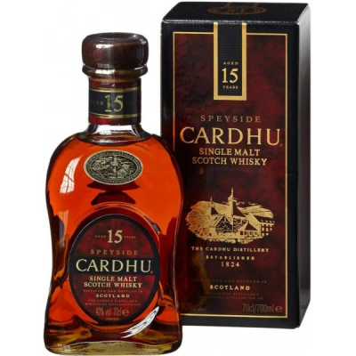 Виски Cardhu 15 Years Old Single Malt Speyside in gift box 0,70 л фото