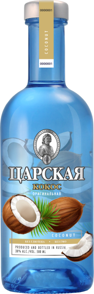 Водка Царская Оригинальная Кокос 38% 0,5 л фото