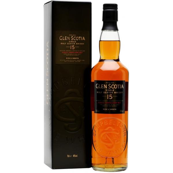 Виски Glen Scotia 15 Years Old Single Malt Campbeltown in gift box 0,70 л фото