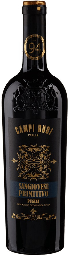 Вино Красное Полусухое Campi Rudi Sangiovese - Primitivo 2022 0,75 л фото