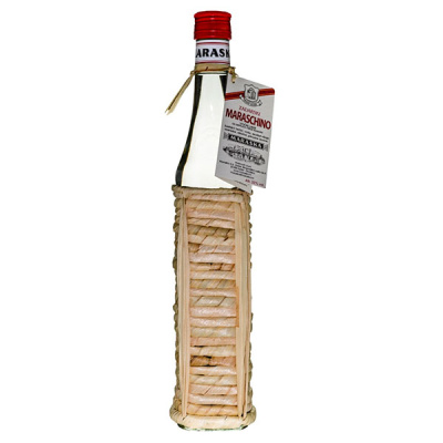 Ликер Maraska Zadarski Maraschino braided straw wrapped bottle 0,50 л фото
