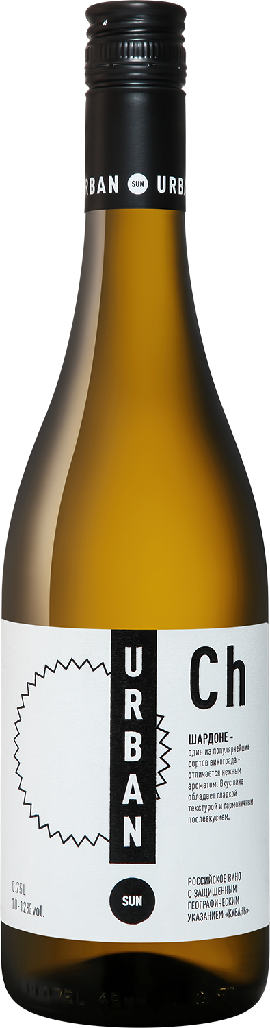 Вино Белое Сухое Urban Sun Chardonnay Kuban 0,75 л фото