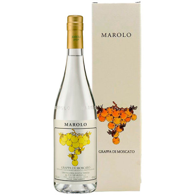 Граппа Marolo Grappa di Moscato in gift box 0,70 л фото