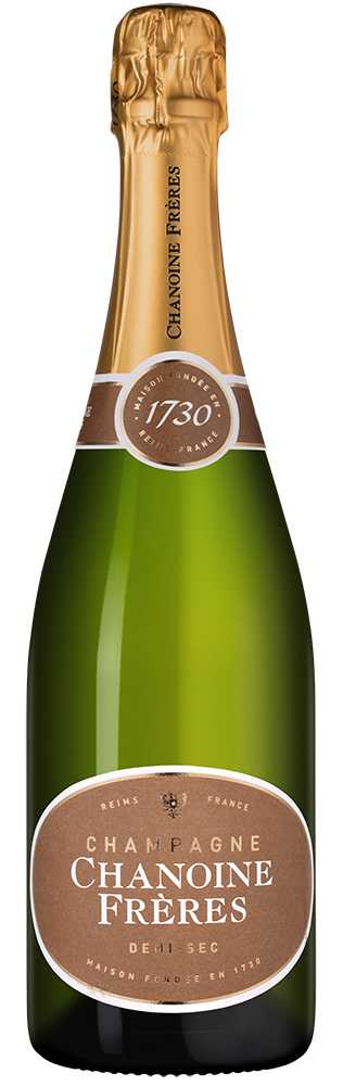 Вино игристое Белое Полусухое Chanoine Freres Demi-Sec Champagne 2022 0,75 л фото