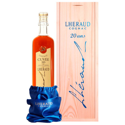 Коньяк Lheraud Cuvee 20 in wooden box 0,70 л фото