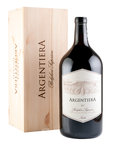 Вино Красное Сухое Tenuta Argentiera Bolgheri Superiore in wooden box 2021 3 л фото