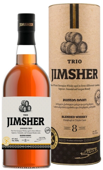 Виски Jimsher Trio Aged 8 years in tube 0,7 л фото