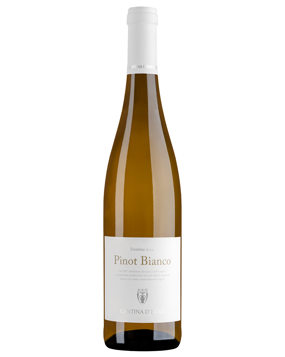Вино Белое Сухое Cantina d'Isera Pinot Bianco Trentino 2021 0,75 л фото
