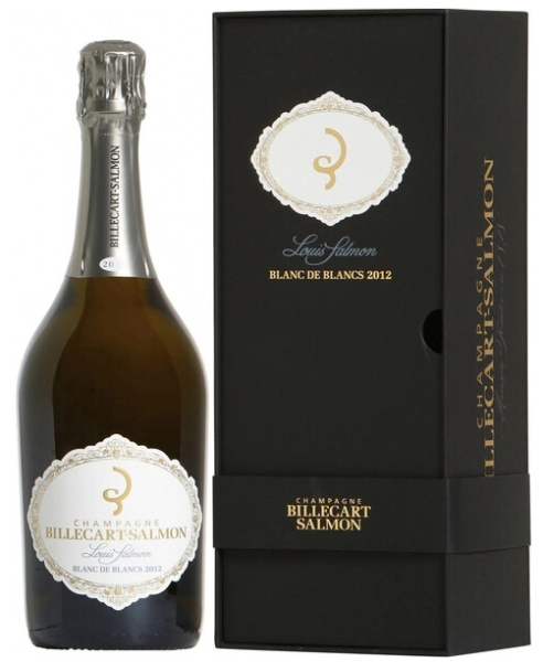 Вино игристое Белое Экстра Брют Billecart-Salmon Cuvee Louis Blanc de Blancs Champagne in gift box 2012 0,75 л фото