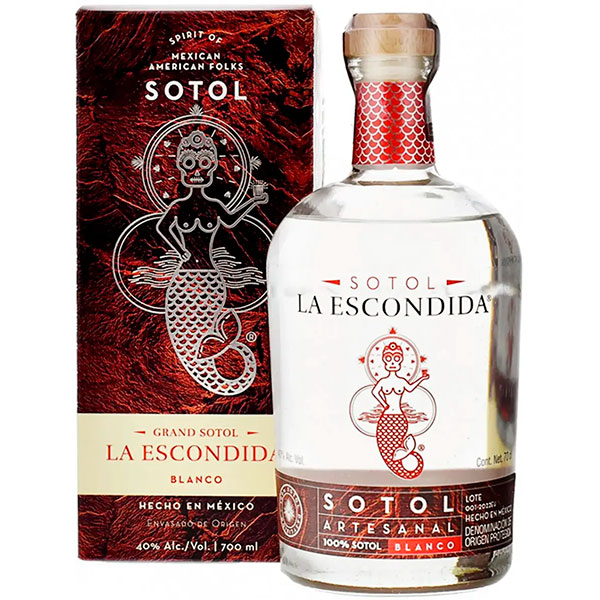 Сотол Grand Mezcal La Escondida Sotol Blanco in gift box 0,70 л фото