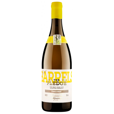 Вино Белое Сухое The Pledge Our Barrels Chardonnay Stellenbosch 2022 0,75 л фото