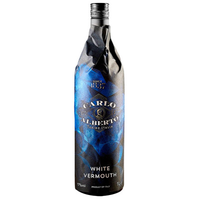 Вермут Белое Carlo Alberto White 2019 1 л фото