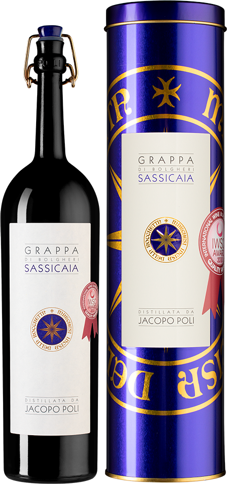 Граппа Poli Sassicaia in tube 2020 0,5 л фото