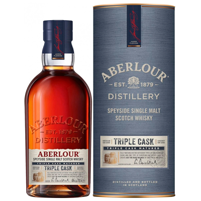 Виски Aberlour Triple Cask Single Malt Speyside in tube 0,70 л фото