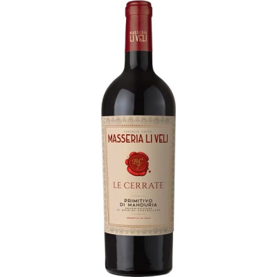 Вино Красное Сухое Masseria Li Veli Le Cerrate Primitivo di Manduria 2022 0,75 л фото