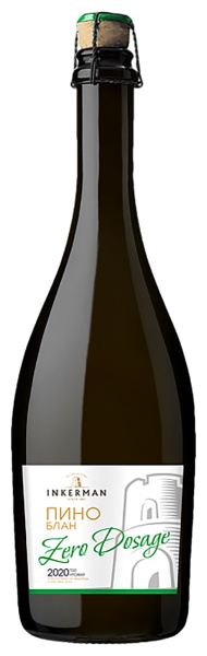 Вино игристое Белое Экстра Брют Inkerman Pinot Blanc 2022 0,75 л фото