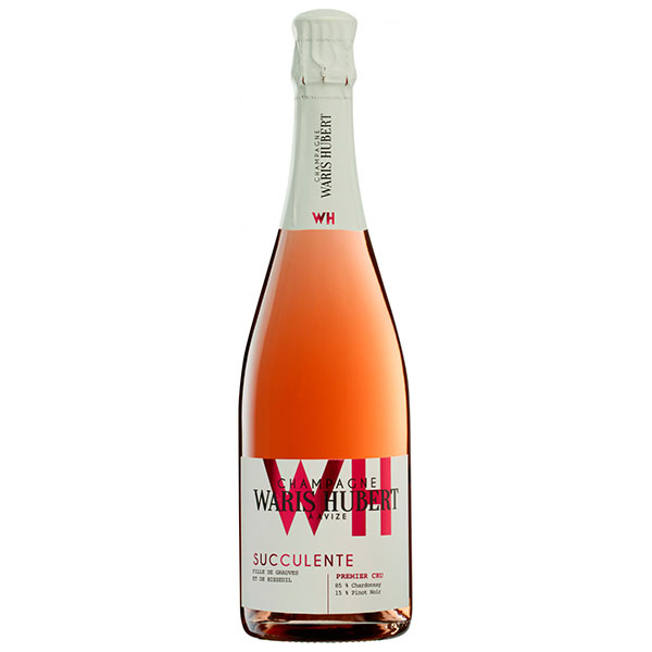Вино игристое Розовое Брют Waris Hubert Succulente Premier Cru Champagne in gift box 2018 0,75 л фото