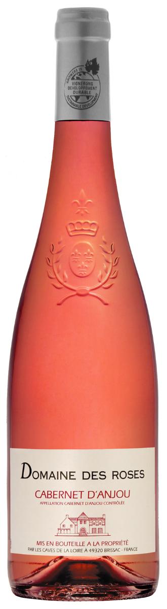 Вино Розовое Полусладкое Domaine Des Roses Cabernet D'Anjou 2022 0,75 л фото