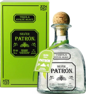Текила Patron Silver in gift box 0,75 л фото