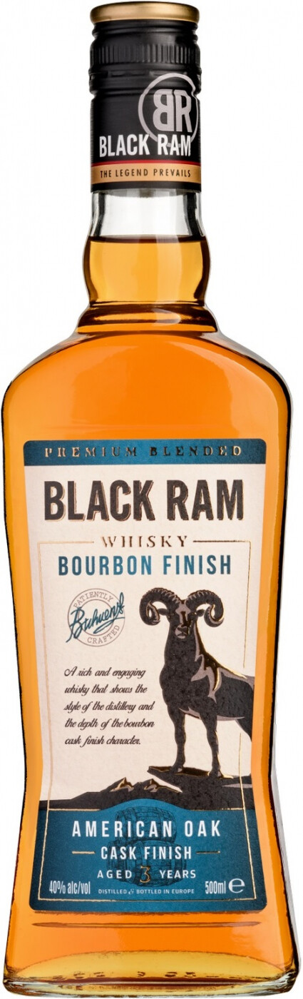 Виски Black Ram 3 YO Bourbon Finish 0,5 л фото