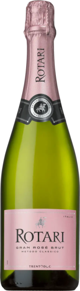 Вино игристое Розовое Брют Rotari Rose Brut Trento 2020 0,75 л фото