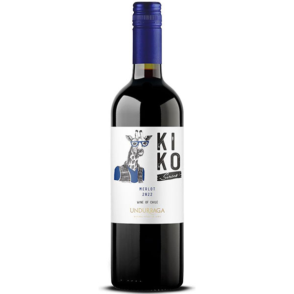 Вино Красное Сухое Undurraga Kiko Merlot Valle Central 2022 0,75 л фото