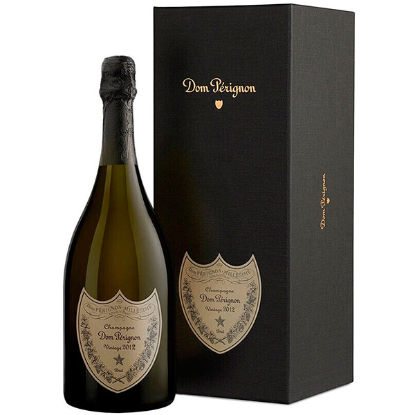 Вино игристое Белое Брют Dom Perignon Vintage Brut Champagne in gift box 2012 0,75 л фото
