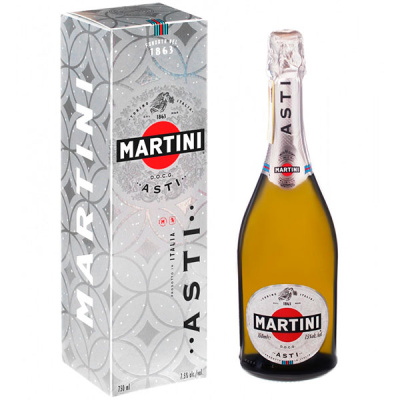 Вино игристое Белое Сладкое Martini Asti 0,75 л фото