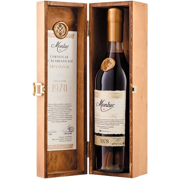 Арманьяк Monluc in wooden box 1978 0,7 л фото