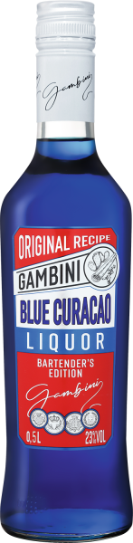 Ликер Gambini Blue Curacao 0,5 л фото
