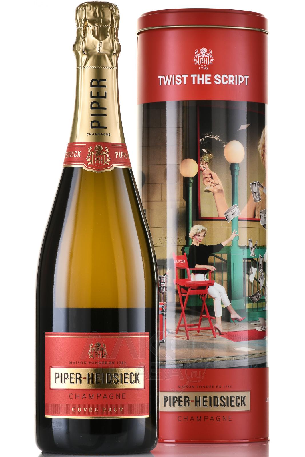 Шампанское Белое Брют Piper-Heidsieck Brut Champagne in tube 2021 0,75 л фото