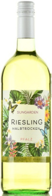 Вино Белое Полусухое Sungarden Riesling Halbtrocken Pfalz 2024 1 л фото