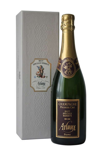 Вино игристое Белое Брют Arlaux Brut Spéciale Réserve Premier Cru Champagne in gift box 2015 0,75 л фото