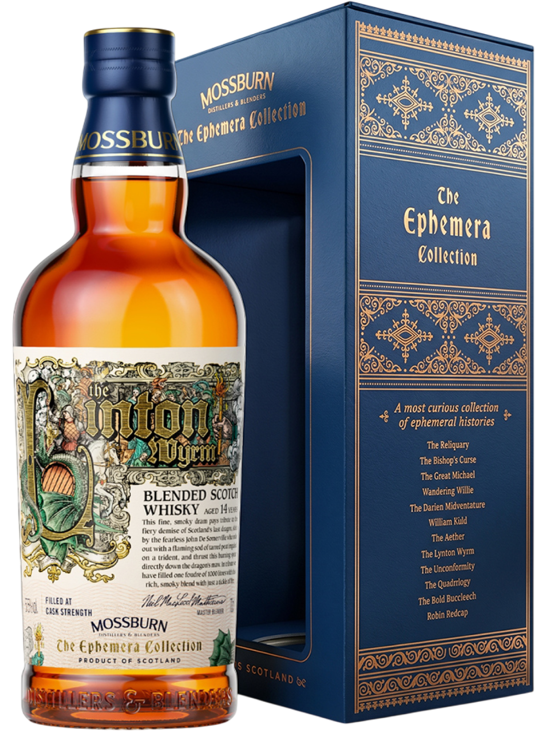 Виски Mossburn The Ephemera Collection The Linton Wyrm in gift box 0,7 л фото