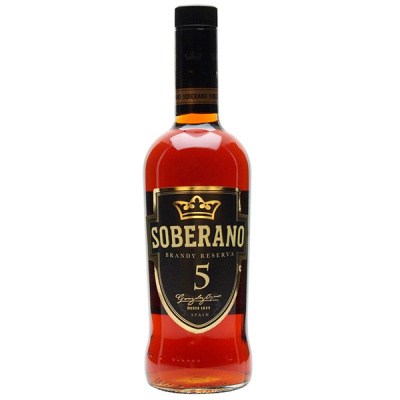 Бренди Soberano Reserva 5 0,70 л фото