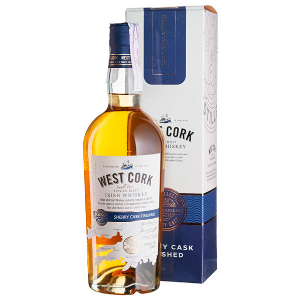 Виски West Cork Small Batch Sherry Cask Finished Single Malt in gift box 0,70 л фото