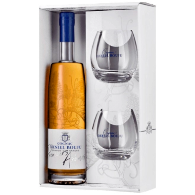 Коньяк Daniel Bouju Premiers Aromes Grande Champagne with 2 glasses in gift box 0,7 л фото