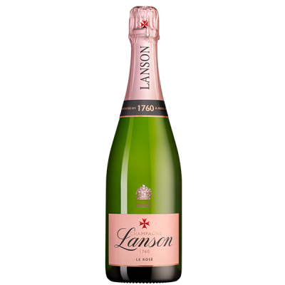 Вино игристое Розовое Брют Lanson Le Rose Brut Champagne 0,75 л фото