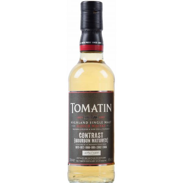 Виски Tomatin Contrast Bourbon Single Malt Highland in gift box 0,35 л фото