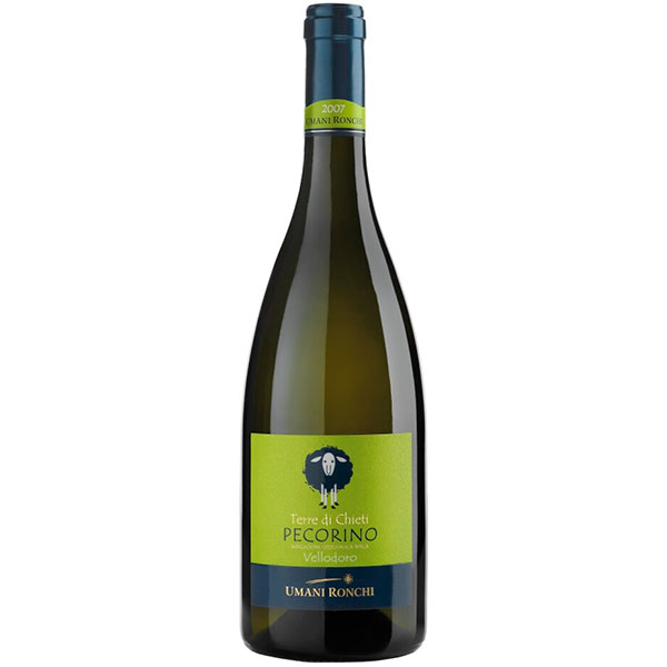 Вино Белое Сухое Umani Ronchi Vellodoro Pecorino Terre di Chieti 2022 0,75 л фото