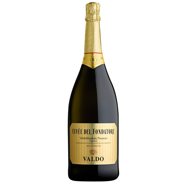 Вино игристое Белое Брют Valdo Cuvee del Fondatore Valdobbiadene Prosecco Superiore Brut 1,5 л фото
