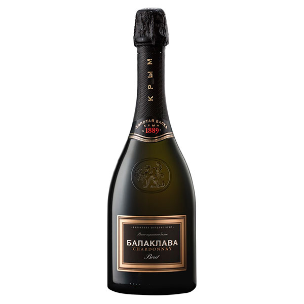 Вино игристое Белое Брют Zolotaya Balka Balaklava Chardonnay 2021 0,75 л фото