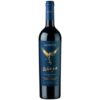 Вино Красное Сухое Montes Wings Carmenere Apalta 2019 0,75 л фото