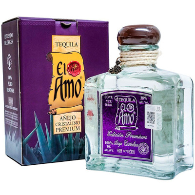 Текила Ley 925 Anejo Cristalino in gift box 0,75 л фото