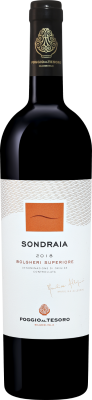 Вино Поджио Аль Тезоро Сондрайа Болгери Супериоре 2018 красное сухое 15% 0,75 л фото