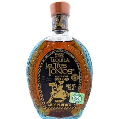 Текила Los Tres Tonos Extra Anejo 0,7 л фото